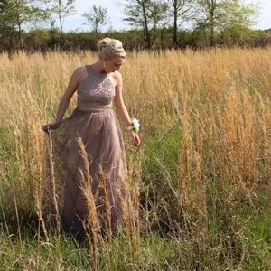 Elegant Brown Prom Dress